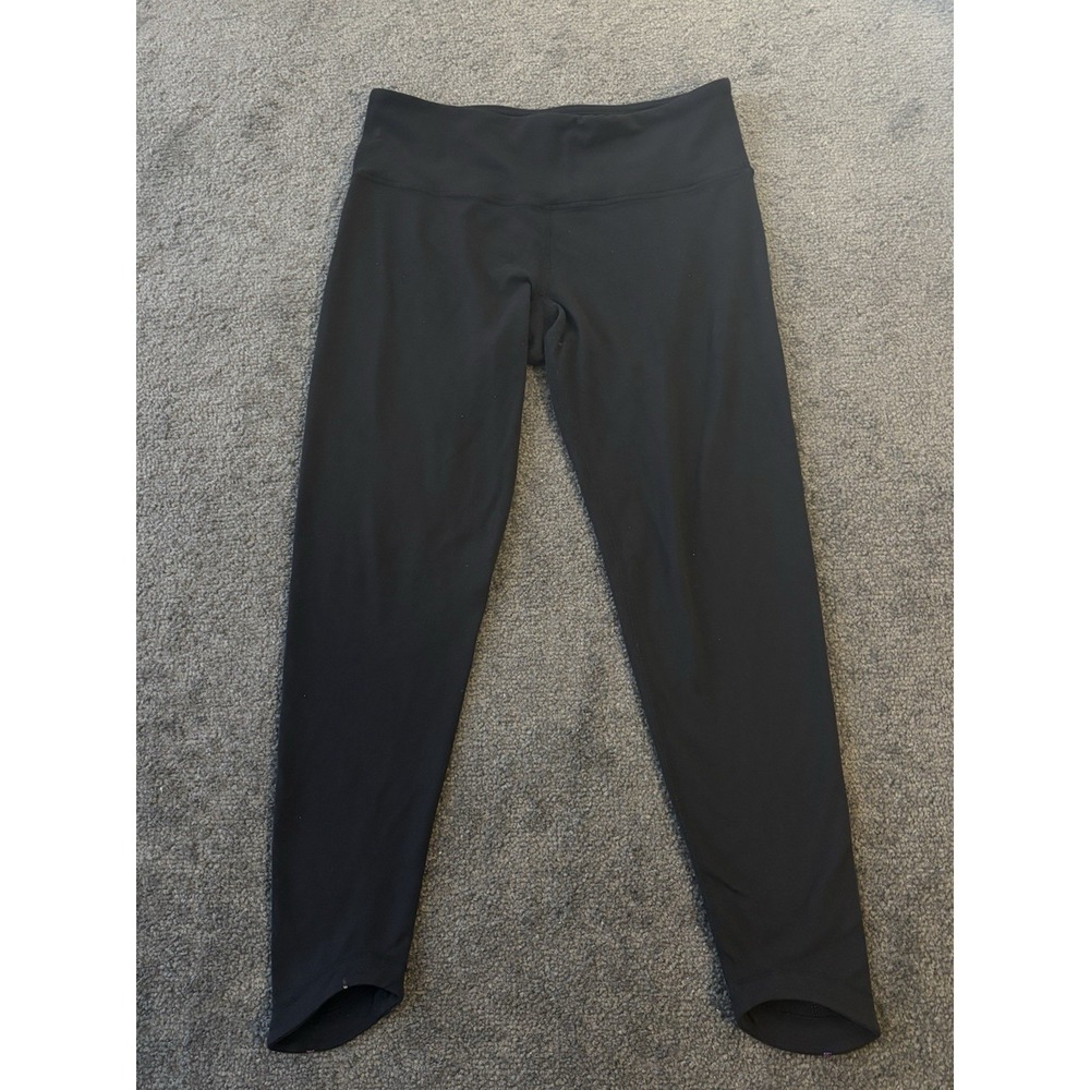 Lululemon Limited Edition Wunder Under Black W/stripe Size 8 Running Yoga Pants